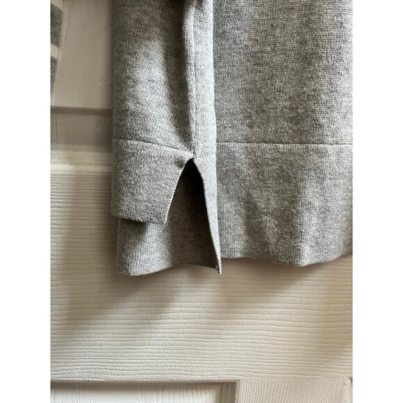 Le Tigre New Gray Cotton Polar Bear With Scarf Graphic Lightweight Sweater Large - Picture 7 of 13